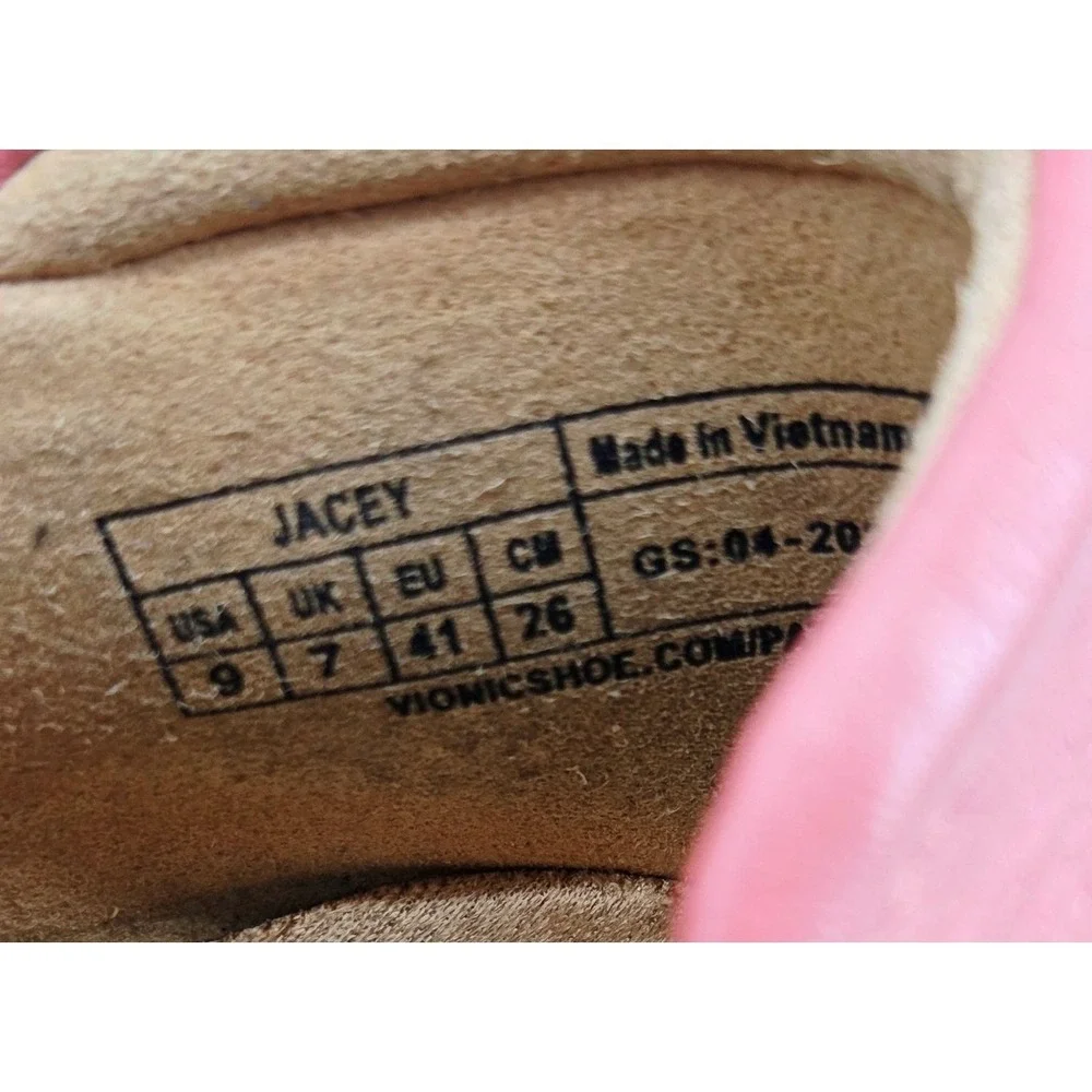 Vionic Womens Jacey Pink Shoe - Size 9